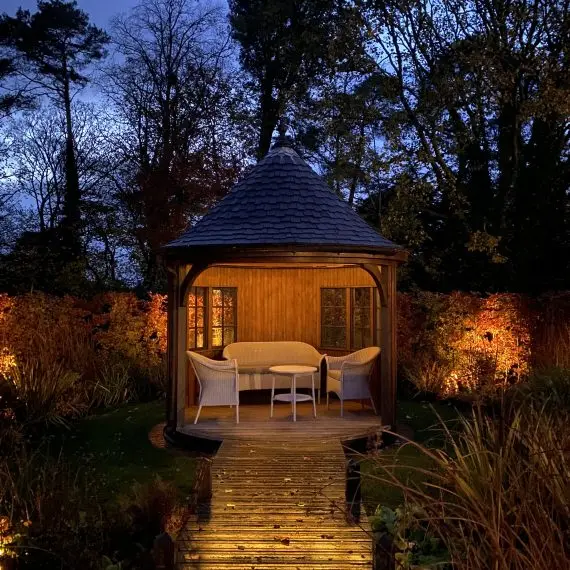 Victorian summerhouse lighting