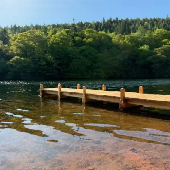 Scottish larch jetty