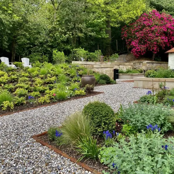 View of the courtyard garden