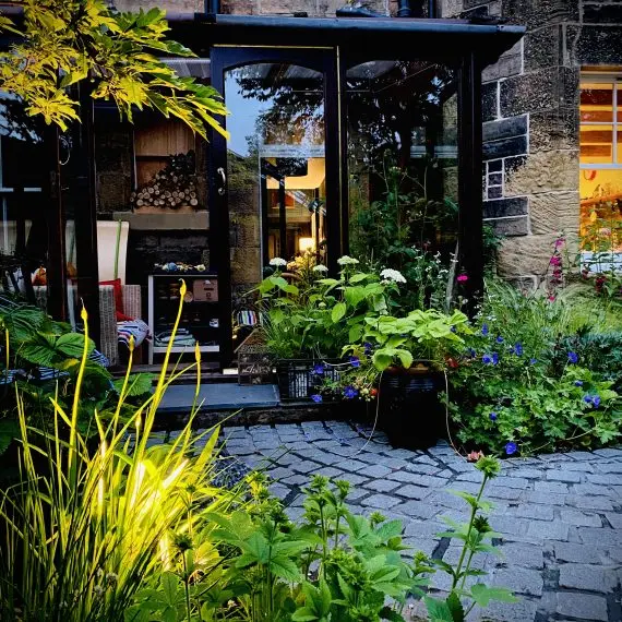 Shandon garden at night