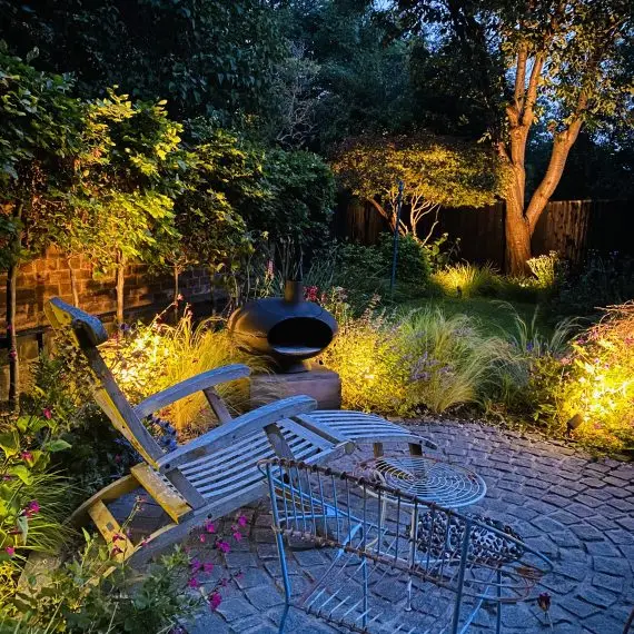 Shandon garden at night
