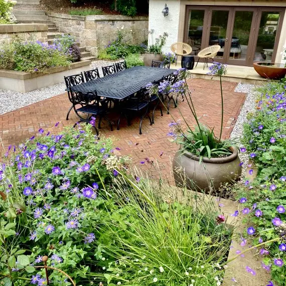 Courtyard dining area